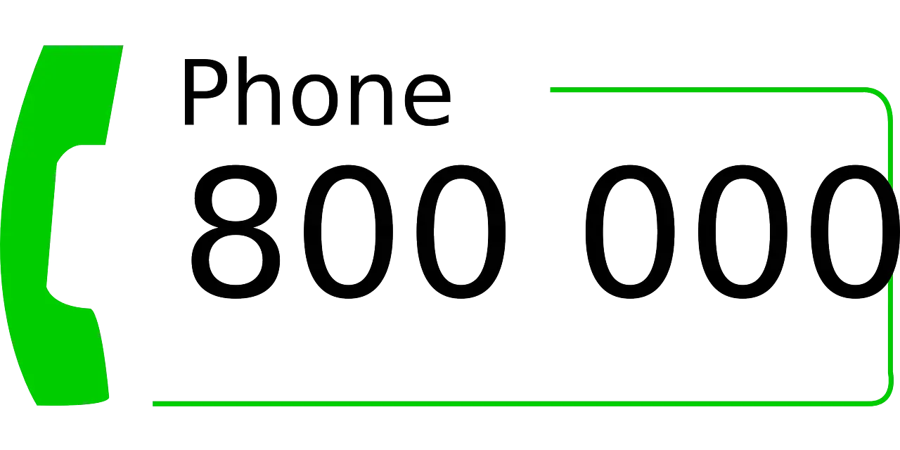 Green Phone Number Sign