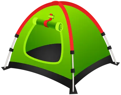 Green and Red Tent for Outdoor Camping