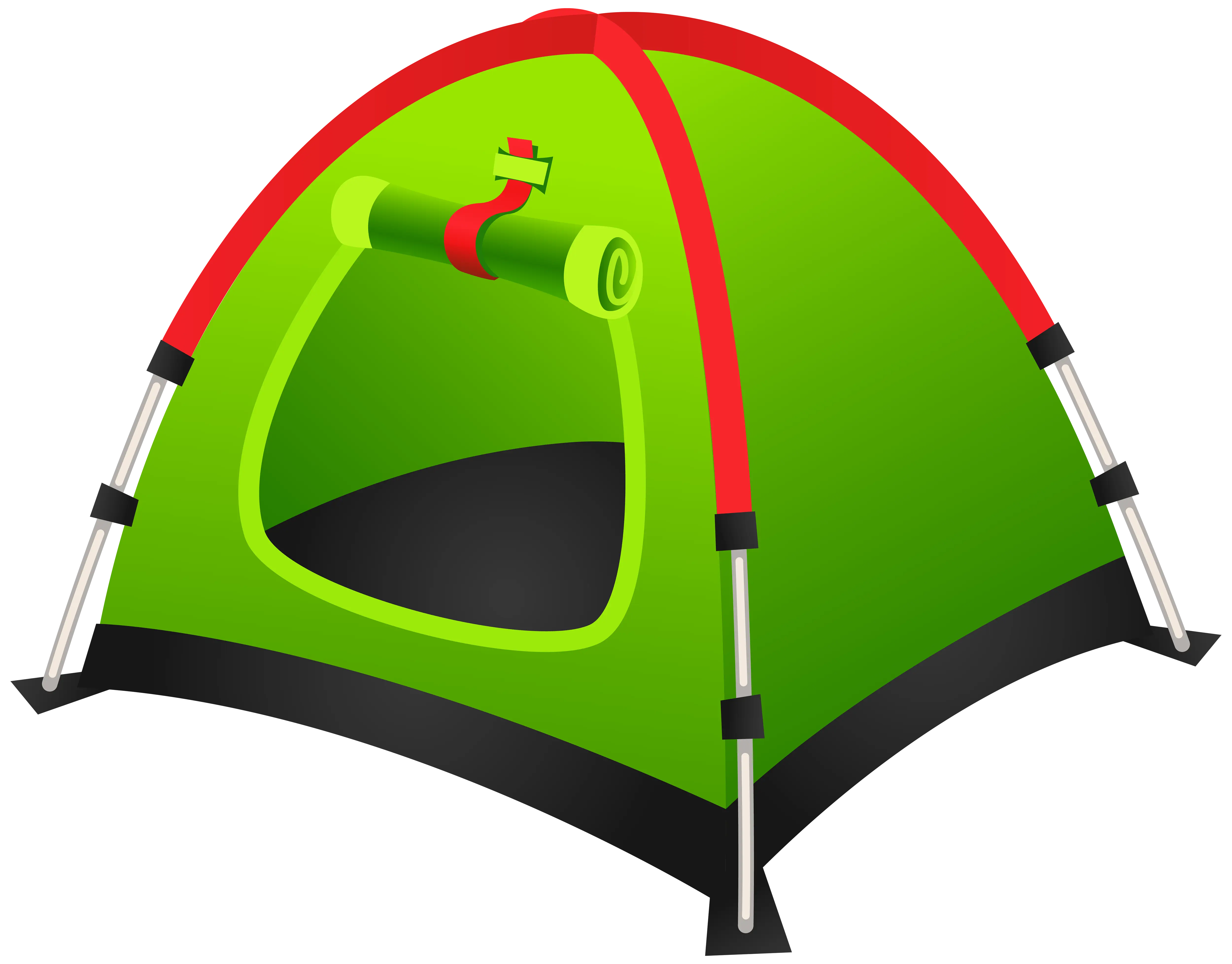 Green and Red Tent for Outdoor Camping