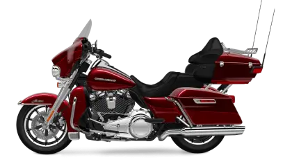 Red Touring Motorcycle Design
