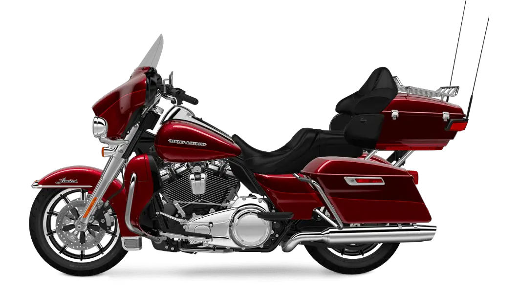 Red Touring Motorcycle Design