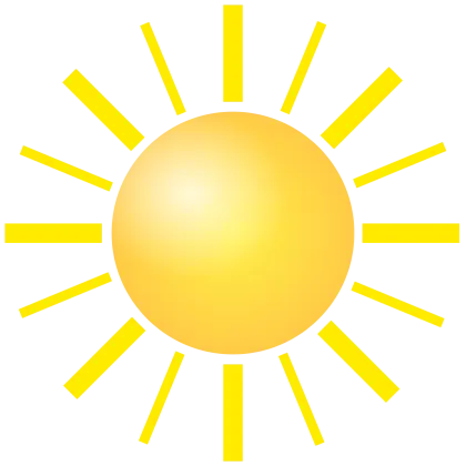 Bright Yellow Sun Illustration