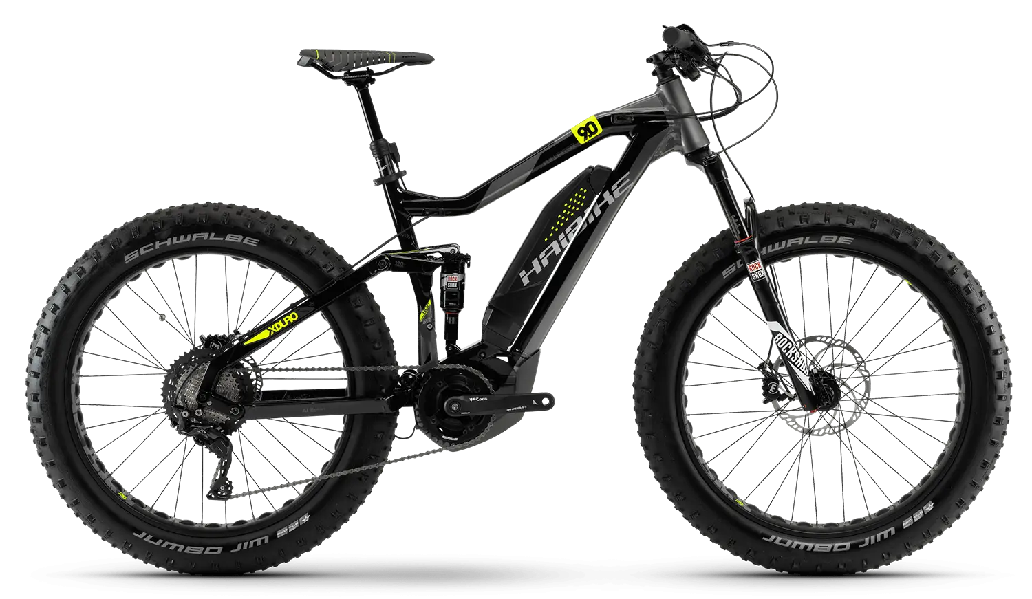 Sleek Black Electric Mountain Bike