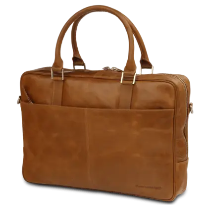 Stylish Brown Leather Briefcase