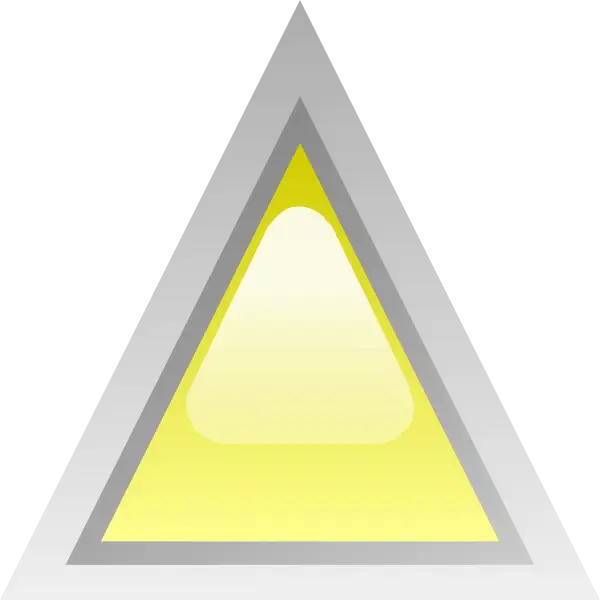 Yellow Triangle Symbol with Gray Borders