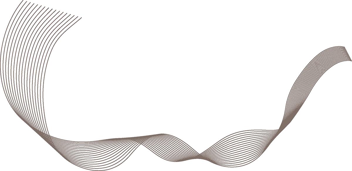 Abstract Metallic Ribbon Design
