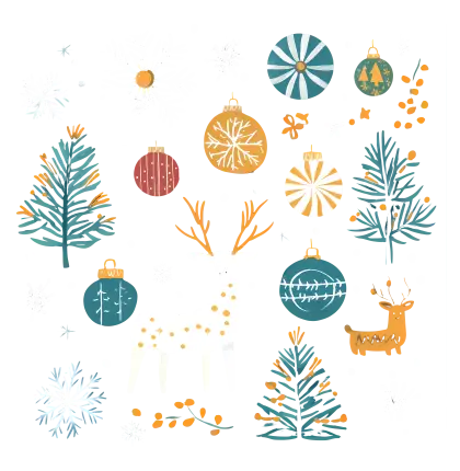 Christmas Ornaments and Trees