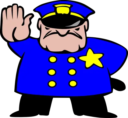 Cartoon Police Officer Illustration