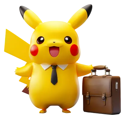 Pikachu with Briefcase