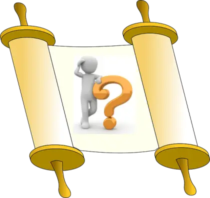 Scroll with Question Mark