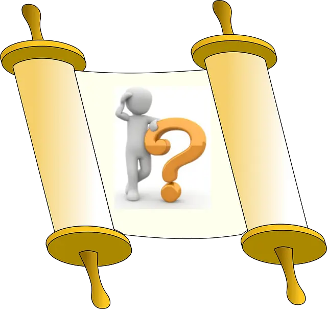 Scroll with Question Mark