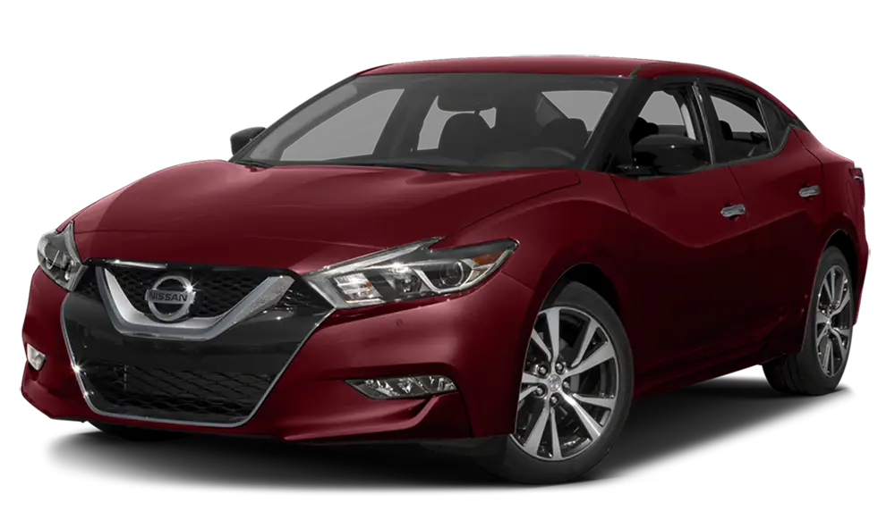 Modern Red Sedan Vehicle