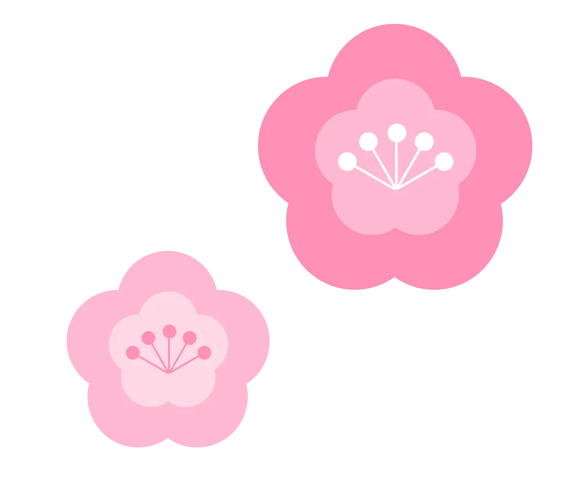 Pink Sakura Flowers Illustration