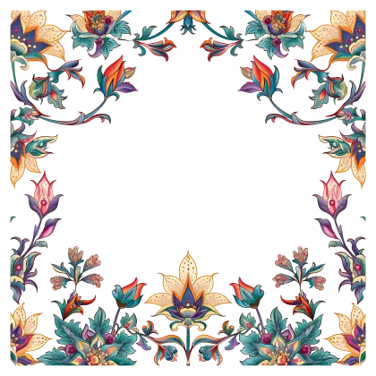 Decorative Floral Frame