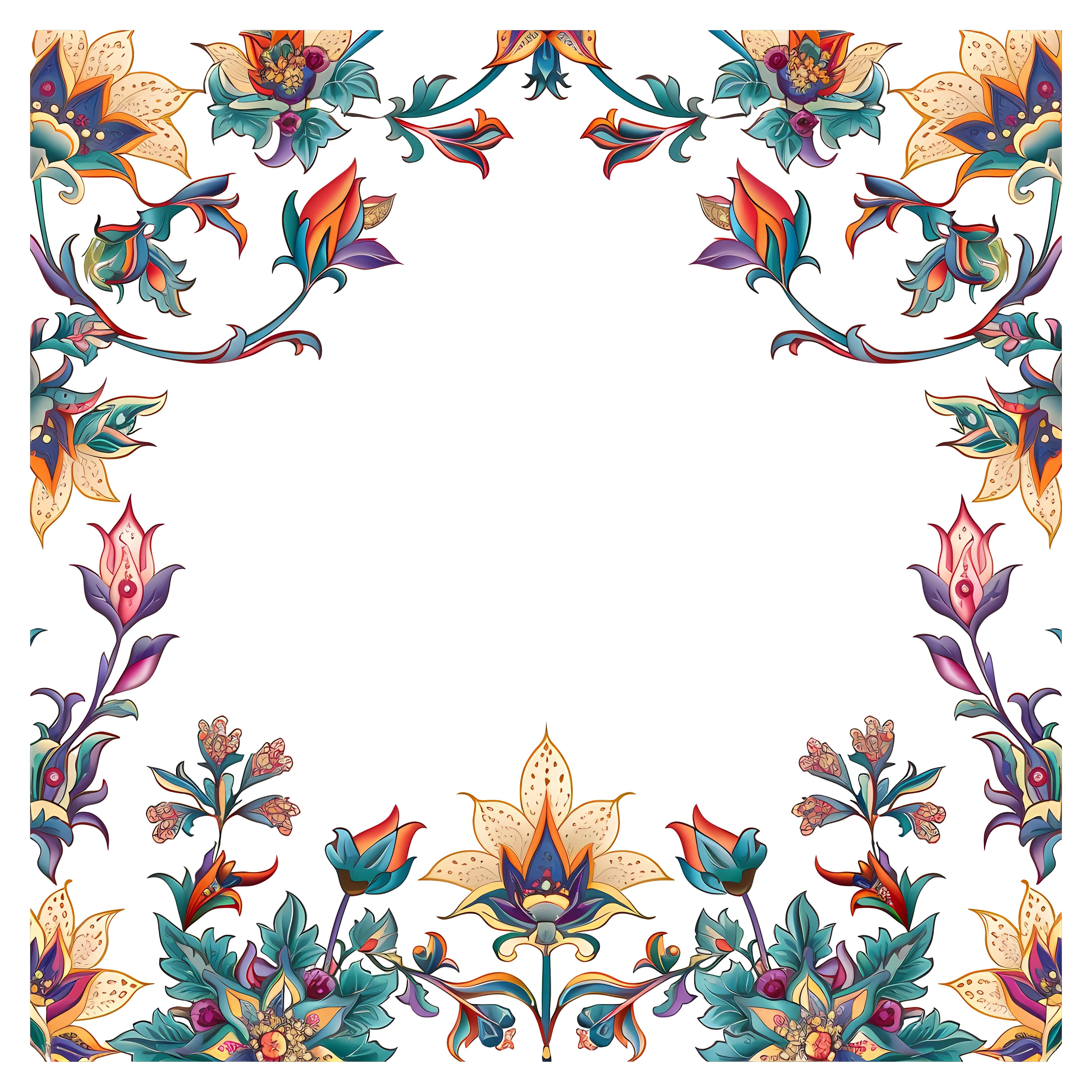 Decorative Floral Frame