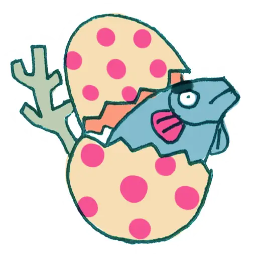 Fish Hatching from Egg