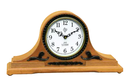 Classic Wooden Mantle Clock with Antique Design