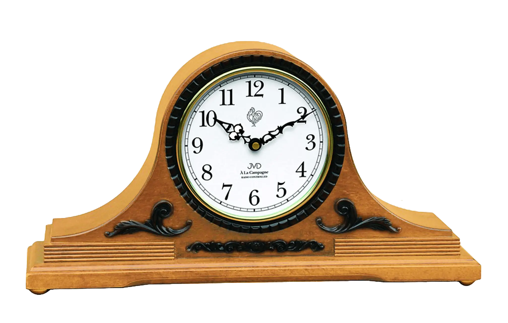 Classic Wooden Mantle Clock with Antique Design