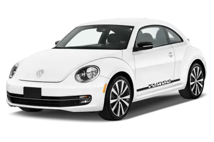 White Hatchback Car with Compact Design