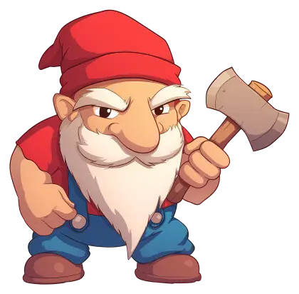 Fantasy Gnome with Axe