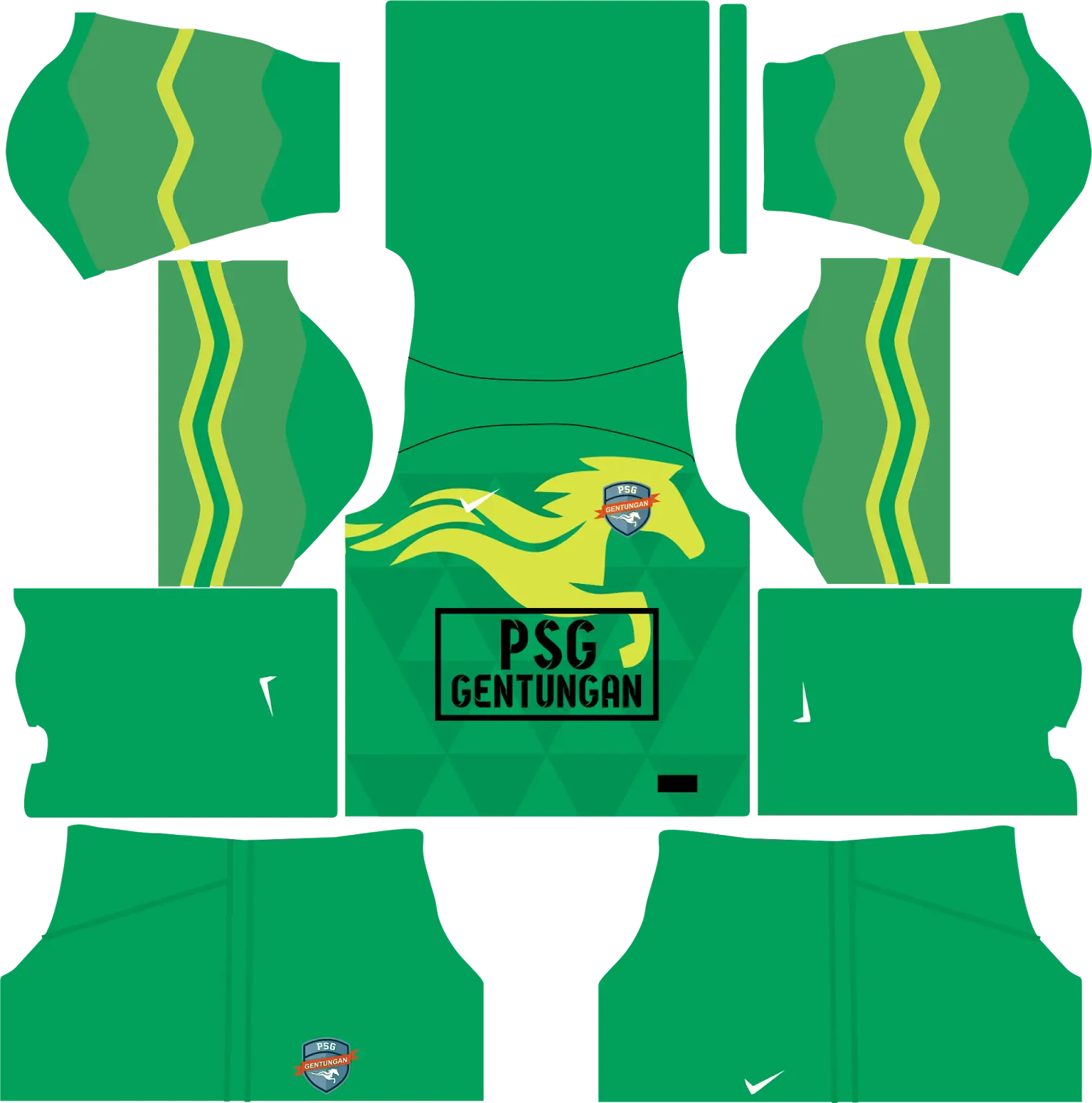 Green Soccer Kit for PSG Gentungan