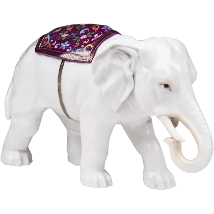 White Elephant Figurine