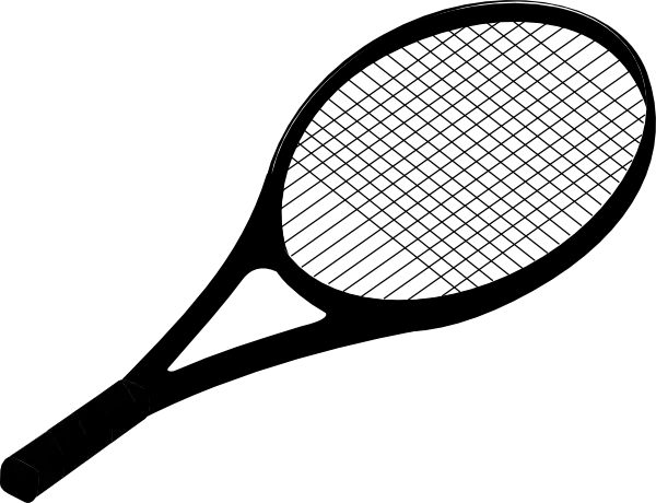 Tennis Racket Silhouette for Sports Design