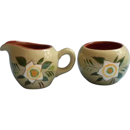 Hand-Painted Ceramic Creamers Set