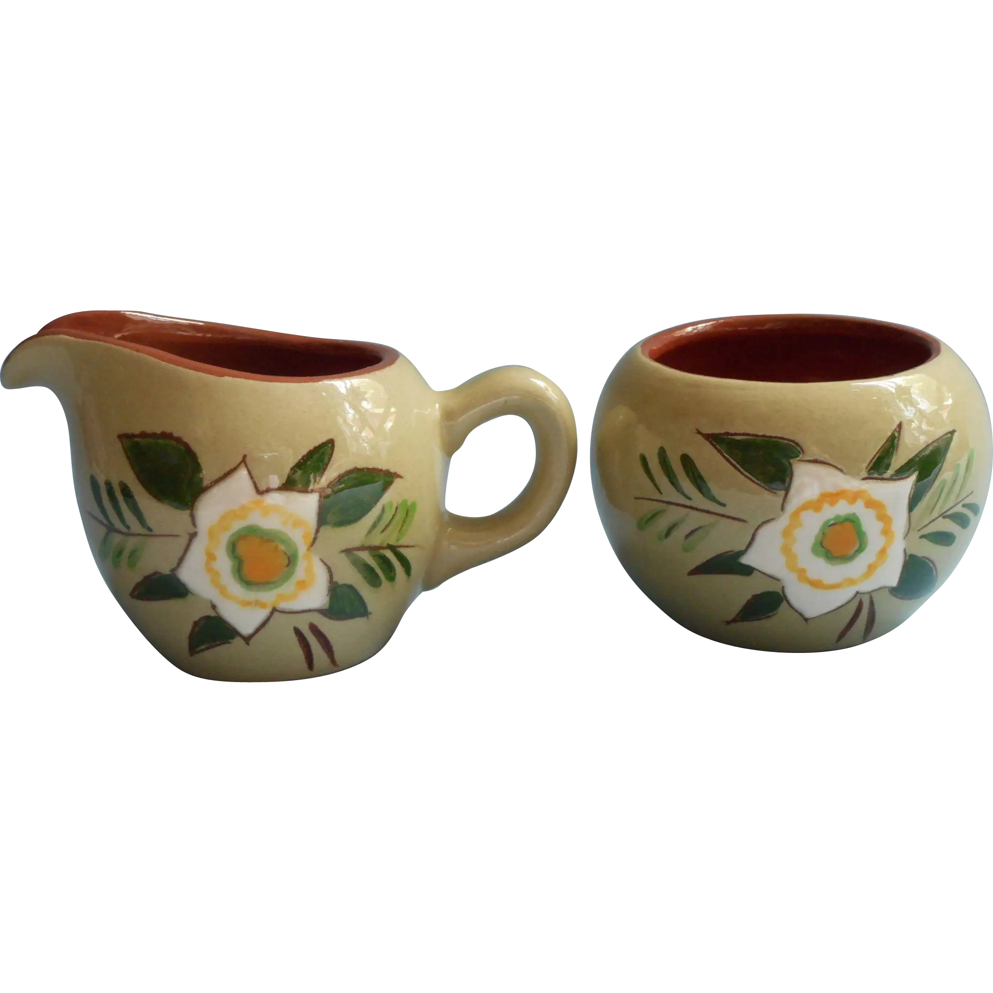 Hand-Painted Ceramic Creamers Set
