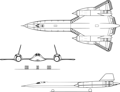 Airplane Blueprint Illustration