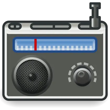 Vintage Radio with Tuner and Speaker