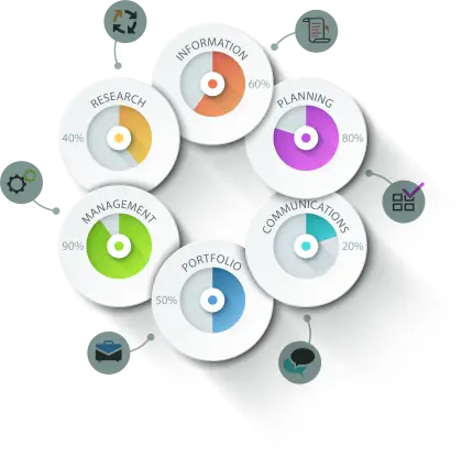 Infographic with Circular Elements