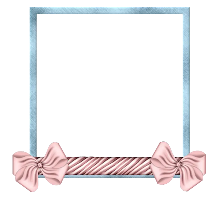 Decorative Frame with Pink Bows