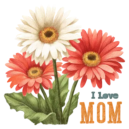 Flowers for Mother&#039;s Day Illustration