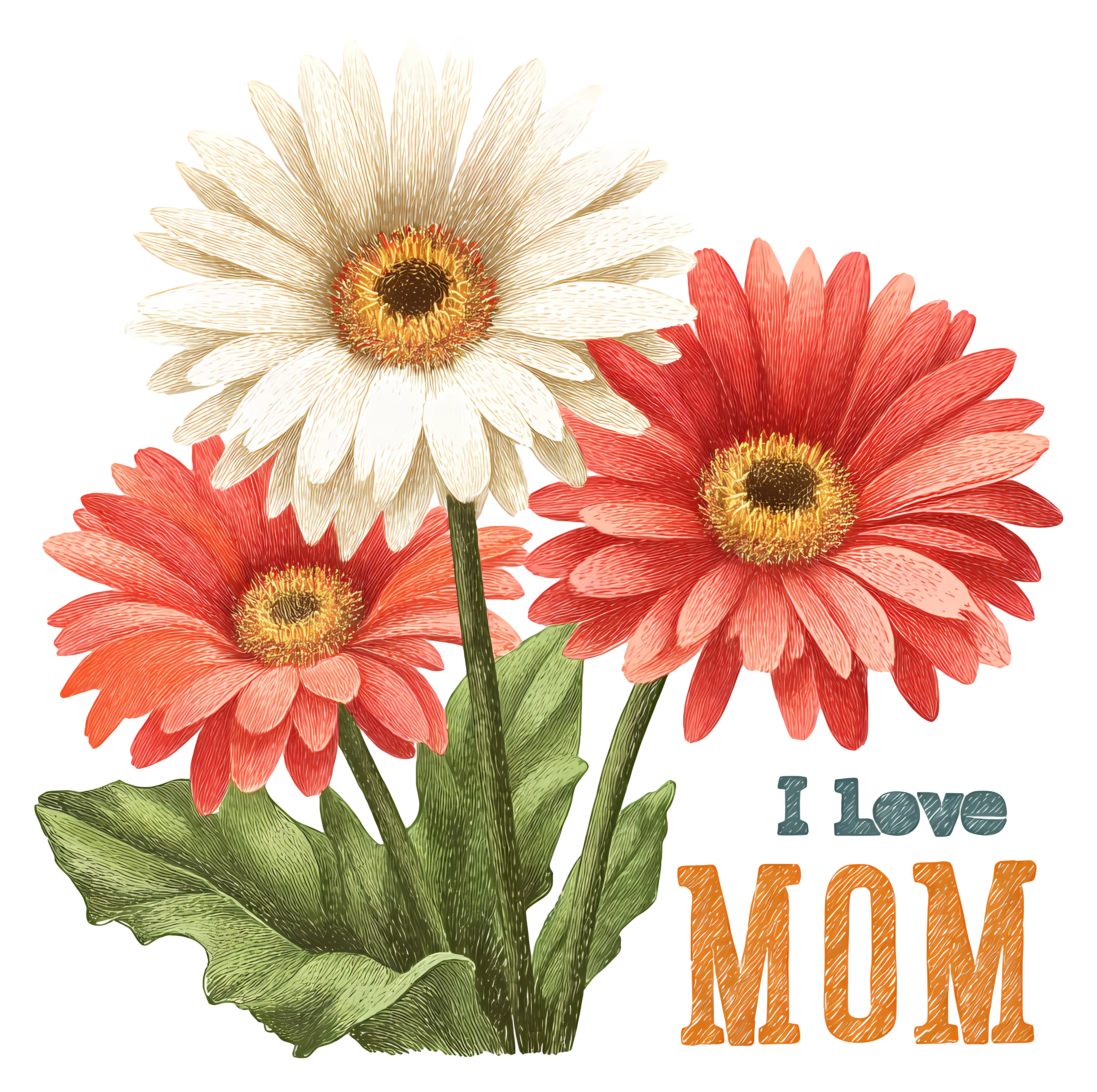 Flowers for Mother's Day Illustration