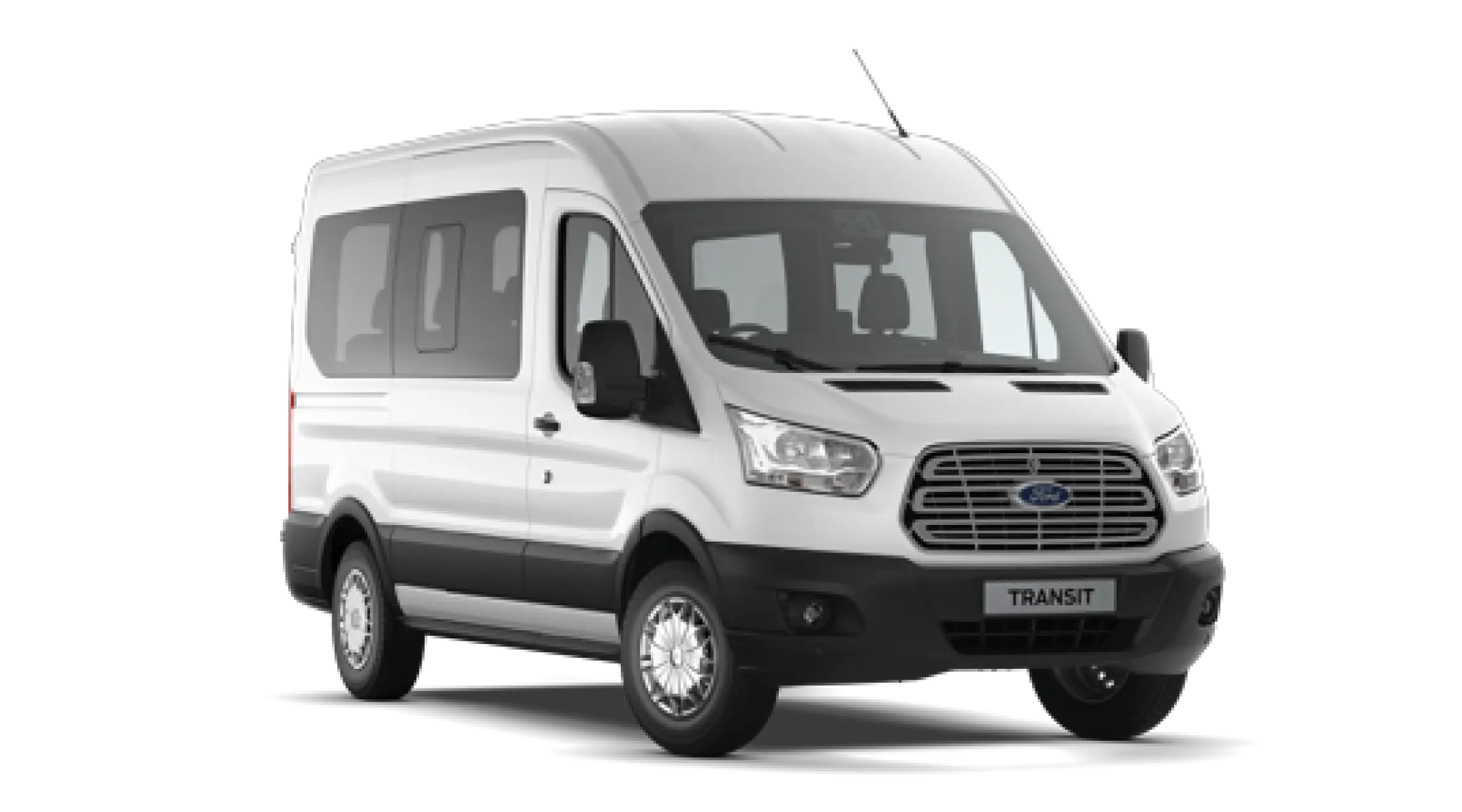 White Ford Transit Van