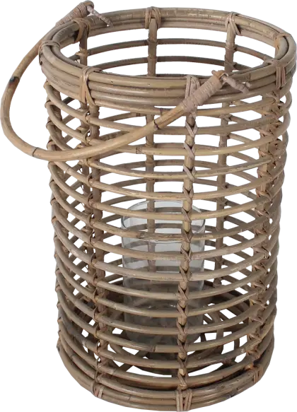 Rustic Rattan Lantern for Cozy Lighting