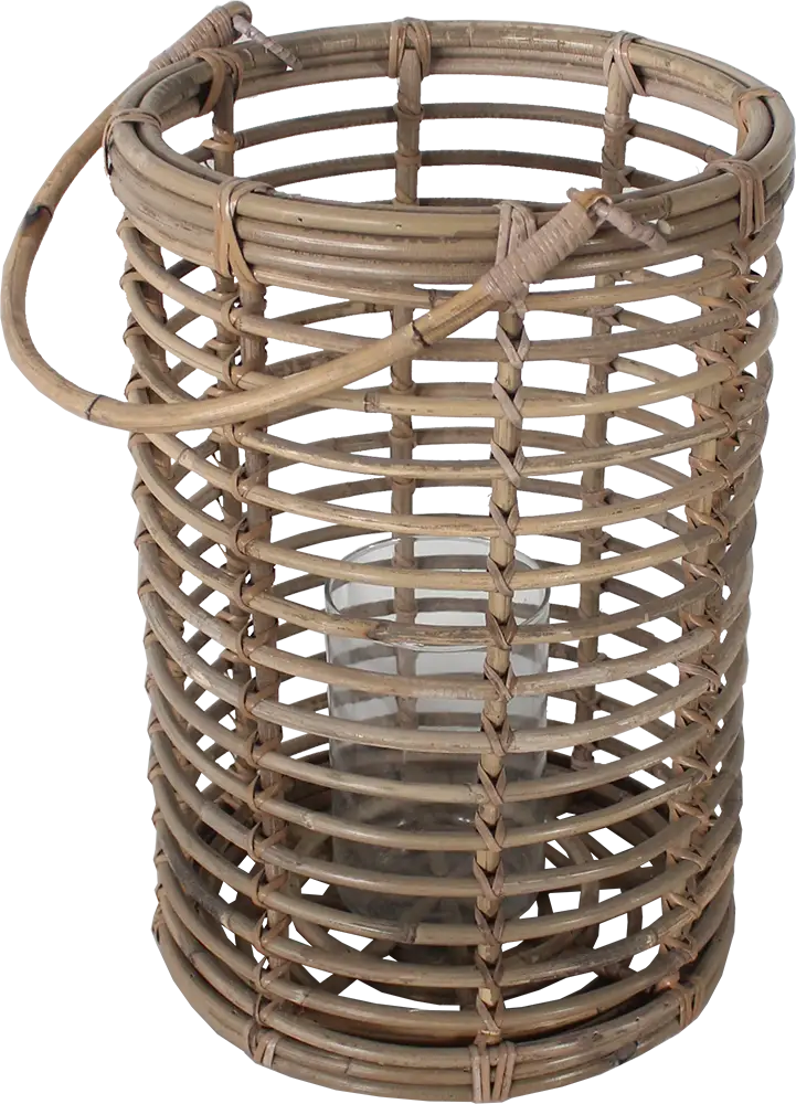 Rustic Rattan Lantern for Cozy Lighting