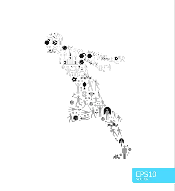 Running Silhouette Illustration for Fitness