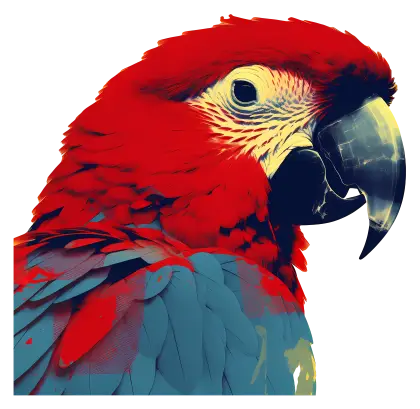 Vivid and Beautiful Parrot Artwork