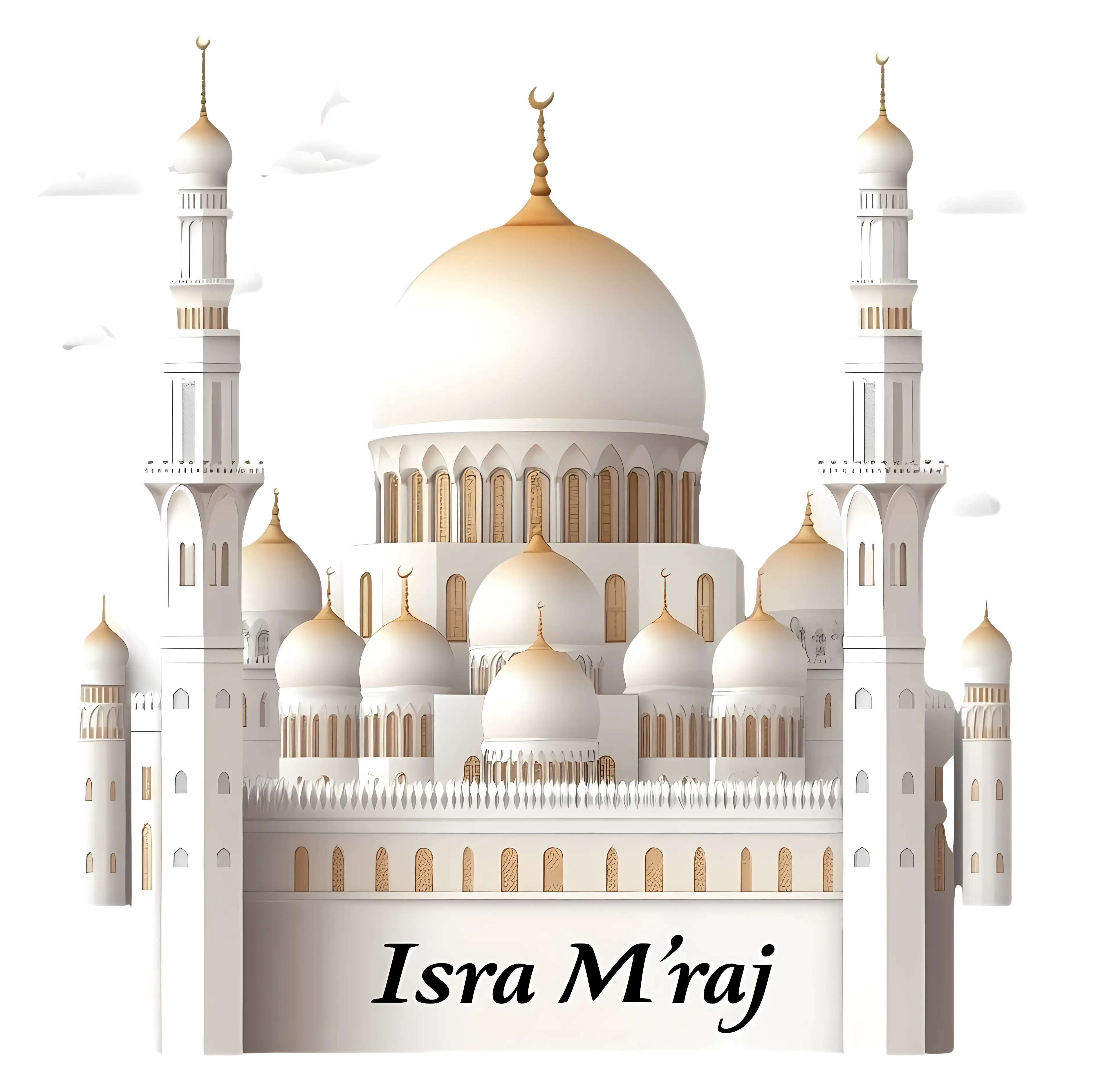 Elegant Mosque for Isra M'raj