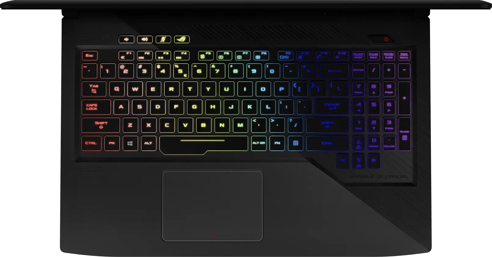 Gaming Laptop RGB Keyboard Design