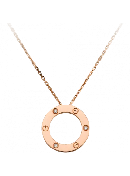 Gold Pendant Necklace with Elegant Circular Design
