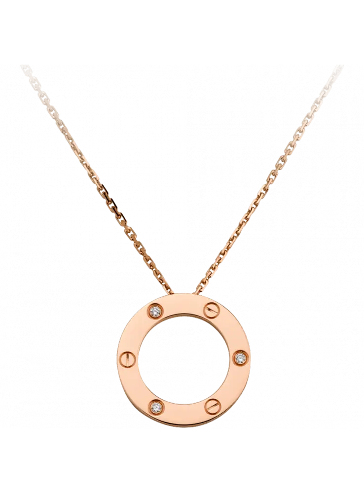 Gold Pendant Necklace with Elegant Circular Design