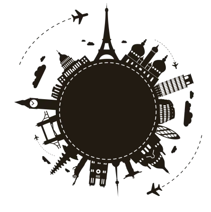 Global Landmarks Silhouette