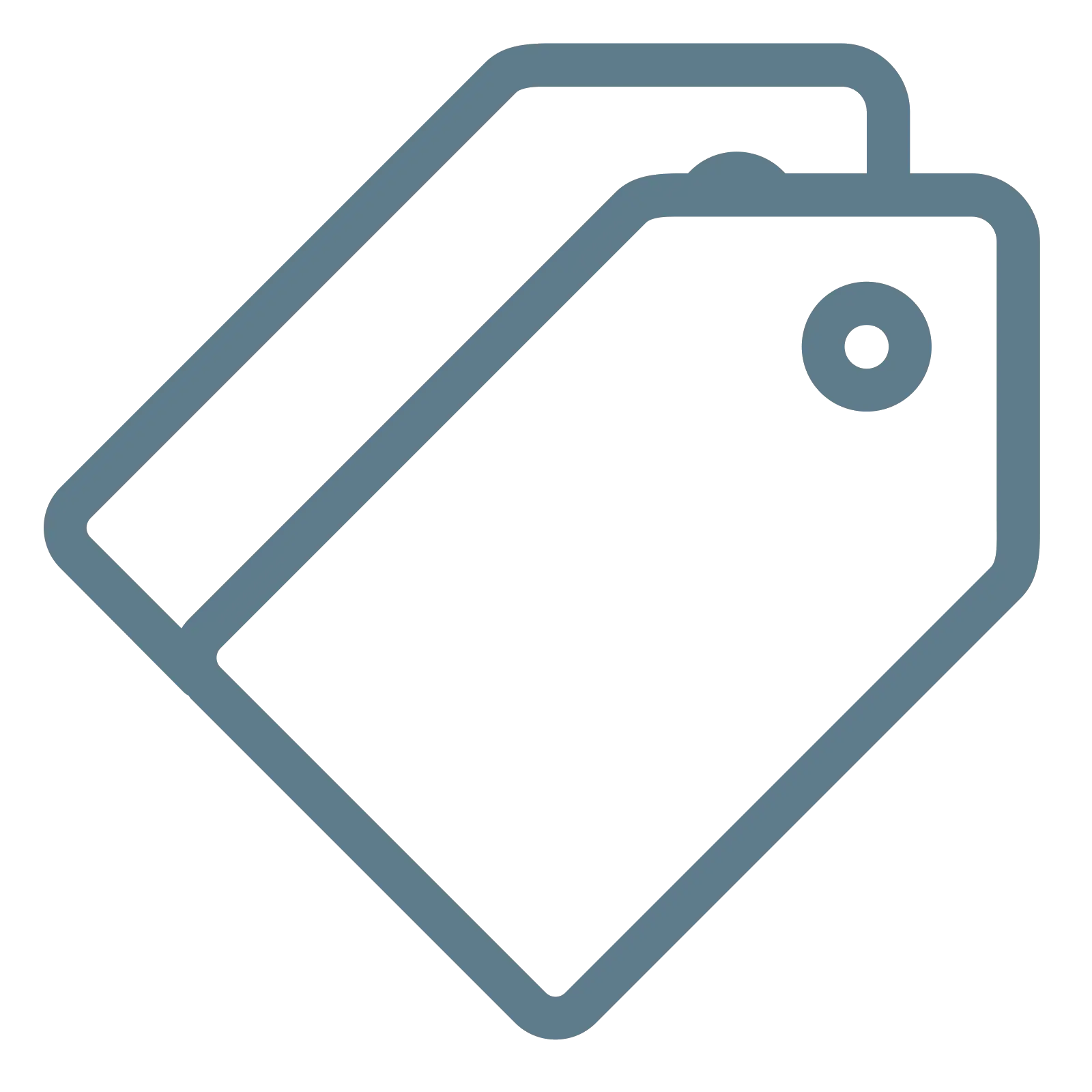 Minimalist Price Tag Icon Outline Design