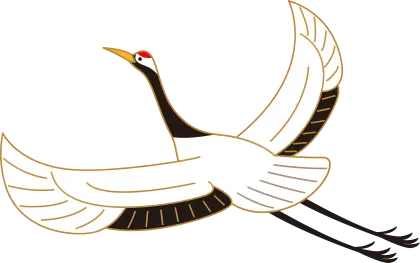 Flying Crane Illustration