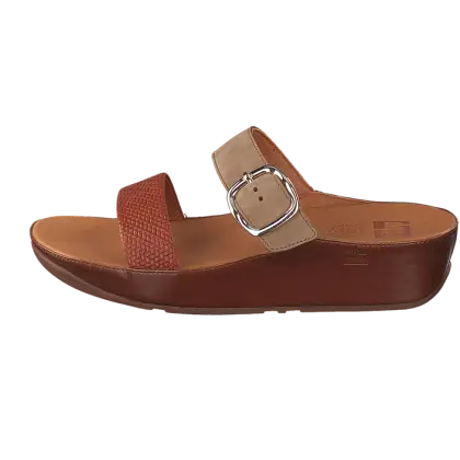 Brown Wedge Sandal with Adjustable Strap