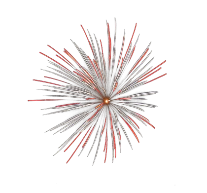 Colorful Firework Burst
