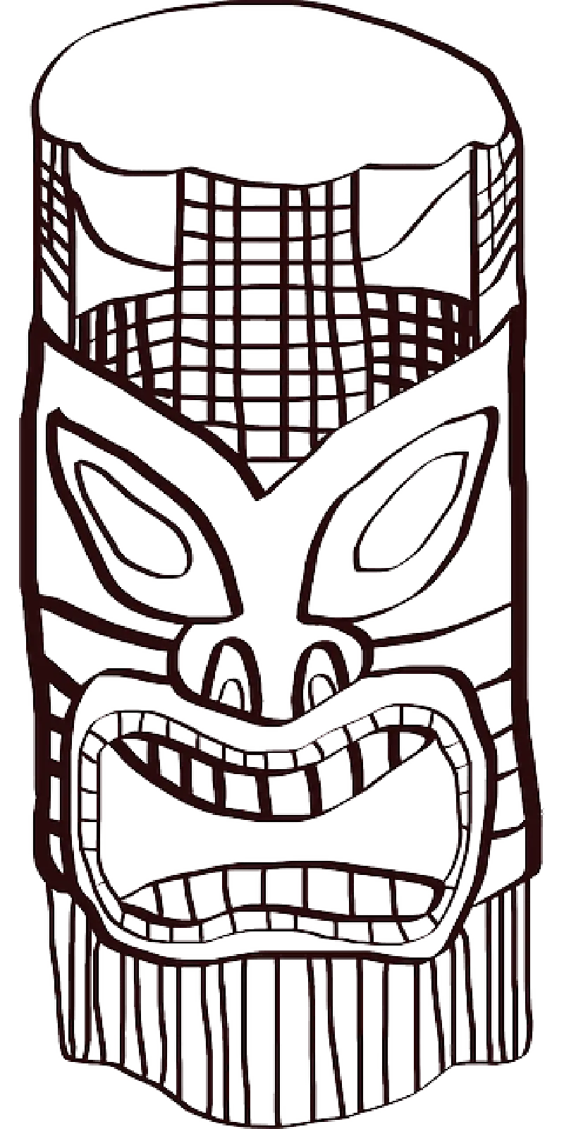 Tribal Totem Pole Design Artwork